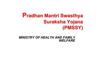 PMSSY Hospitals