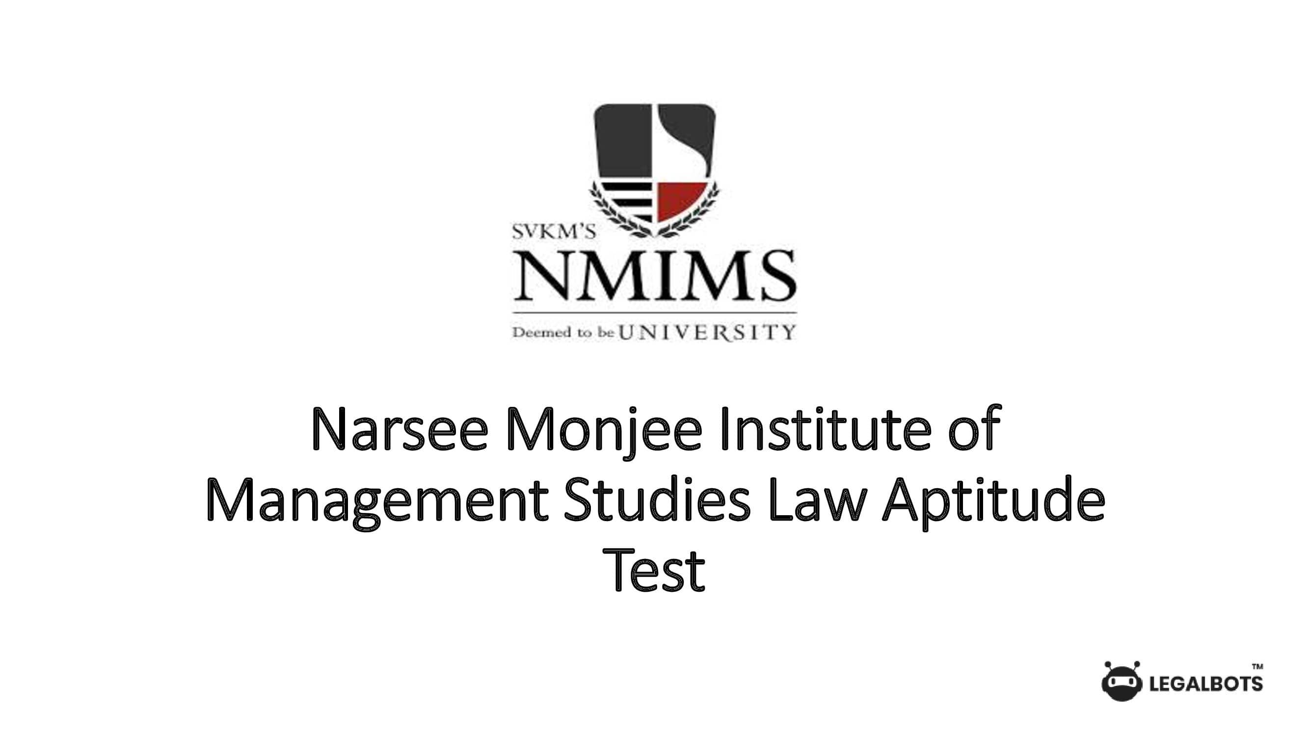 NMIMS Entrance Test